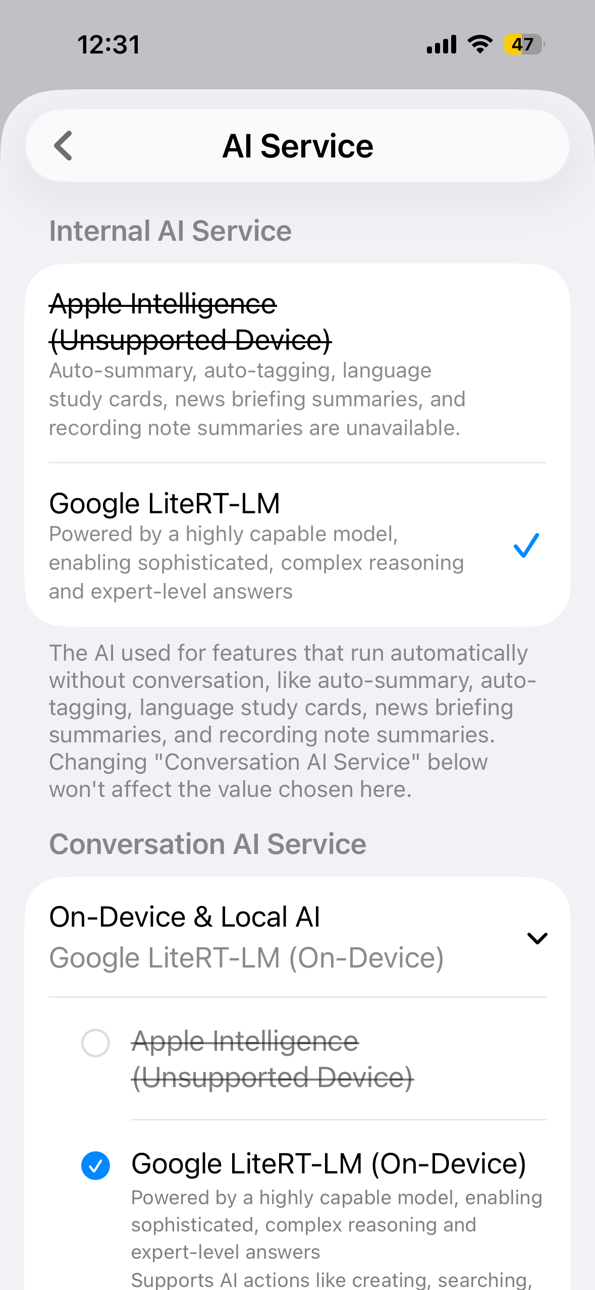 AskNote recording notes feature