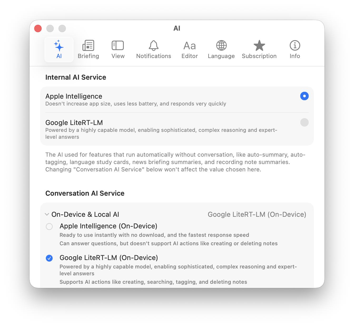 AskNote macOS Screenshot 1
